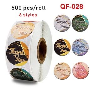 I Inch 500PCS Custom Thank You Label Sticker Roll